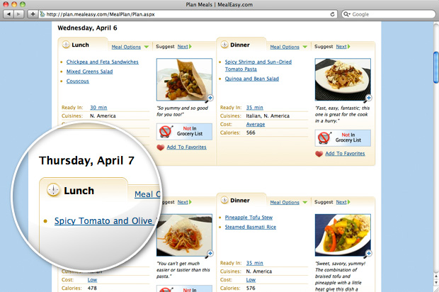 Healthy meal planning Feature meal plan