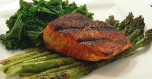 grilled spice rubbed salmon
