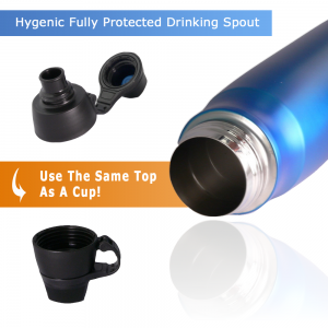 Water Bottle Hygienic Top Works As Cup