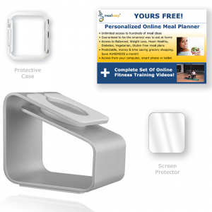 Apple Watch Stand w/ Case, Screen Protector + Health Software Bonus